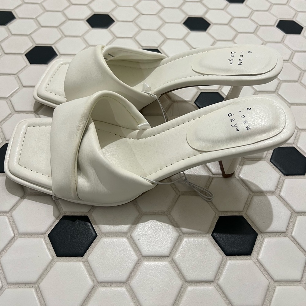 Target Heels in White